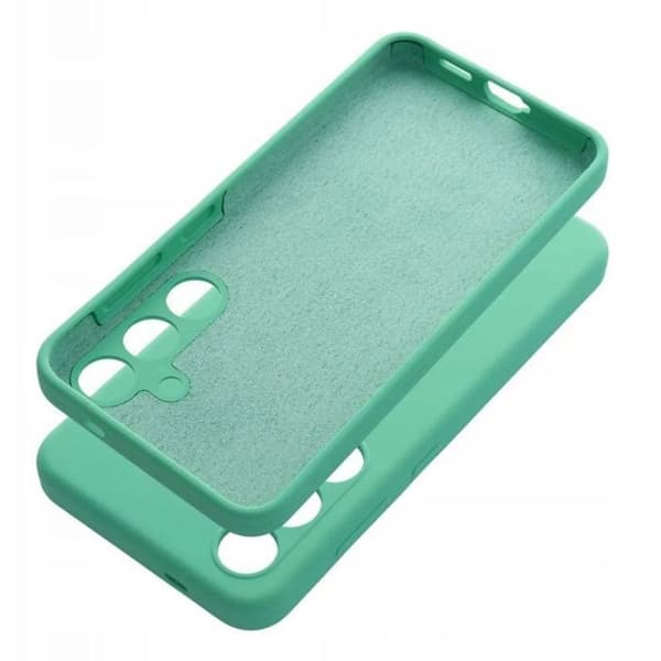 Fodral för surfplatta - HELLO CASE - Realme GT 7 PRO - Silikon 2 mm - Mintfärg - Härdat glas ingår grön
