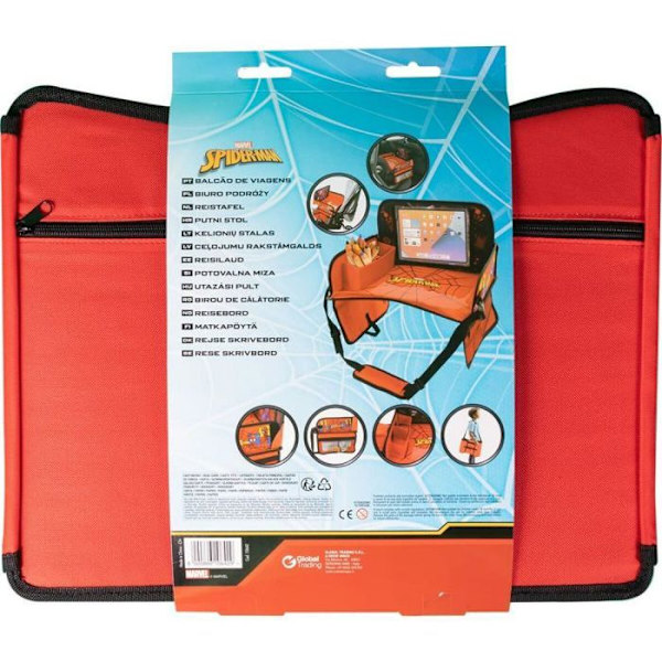 Resebord - Spiderman - CZ10642 - Röd - Justerbar - Bekväm Röd