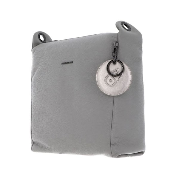 Axelväska med axelrem - MANDARINA DUCK - Mellow Leather Hobo - Kalvskinn - Grå - 32x30x11 cm grå