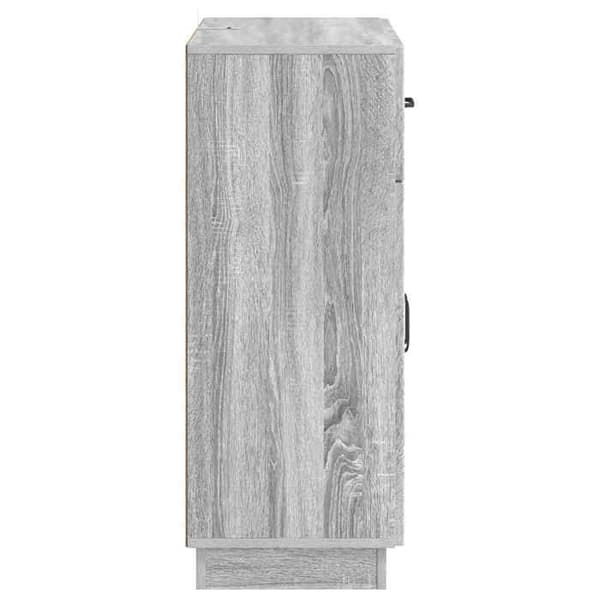 vidaXL Buffé Sonoma grå 66 x 34,5 x 87 cm Ingenjörsträ 895331