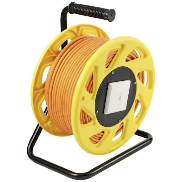 Renkforce RJ45 datornätverk Förlängningskabel CAT 7a 50,00 m orange rund
