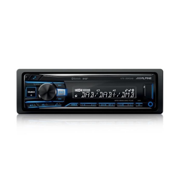 Alpine UTE-204DAB bilradio - Bluetooth, DAB+ och USB-uppspelning