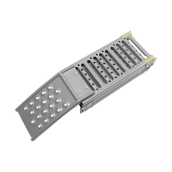 Fällbar ramp - Ej specificerad - 2 meter - 250 kg - Stål - Silver Pengar