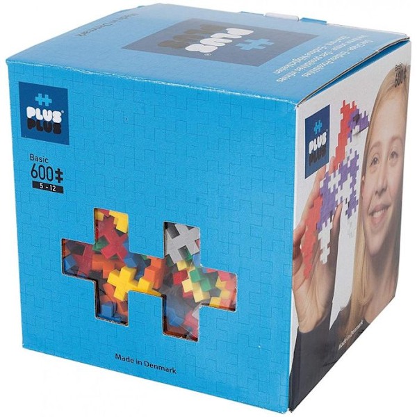 Kartong med 600 PLUS PLUS Mini Basic - PLUS PLUS - Mini Basic - Flerfärgad - Barn - Blandat Flerfärgad