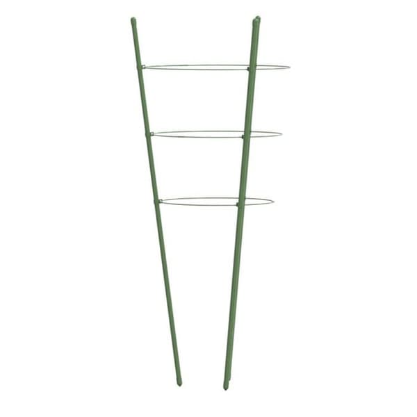 Stöd för trädgårdsväxter 3 ringar 5 st Grön 60 cm Stål Grön
