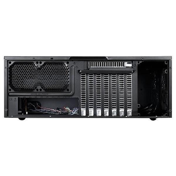 SILVERSTONE SST-GD09B HTPC ATX PC-fodral - Hög tyst luftflödesprestanda - Svart