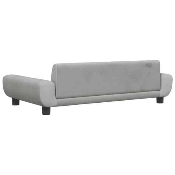Hundsäng - VIDAXL - 100x54x33 cm - Sammet - Ljusgrå - Rektangulär Ljusgrått