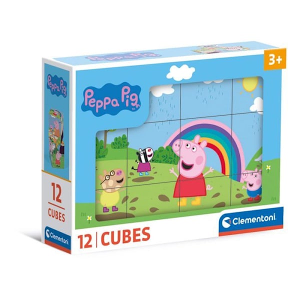 Clementoni - 41195 CLM - ROTERANDE BLOCK 12EL PEPPA PIG CLM 41195 WB