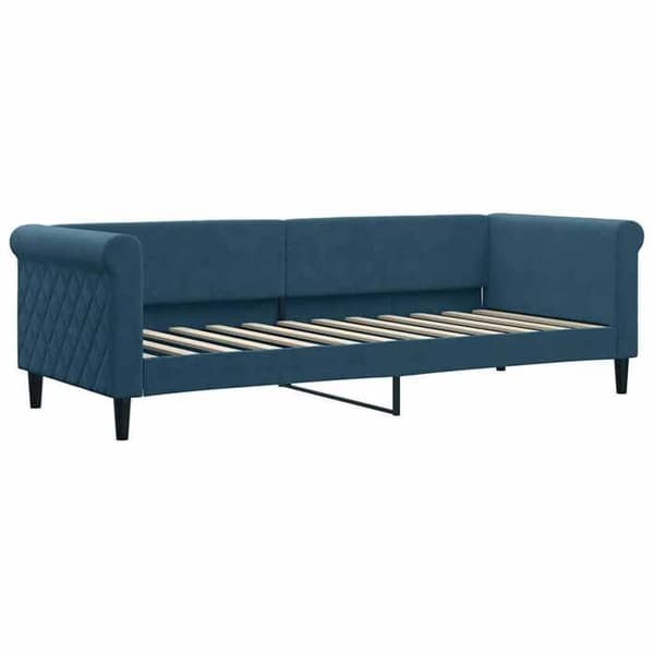 vidaXL Blå vilosäng 80x200 cm sammet 354236