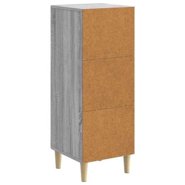 vidaXL Buffé Sonoma grå 33 x 34,5 x 90 cm Ingenjörsträ 894601