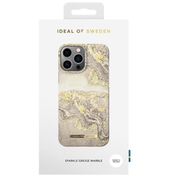 Coque Mode för iPhone 13 Pro Max - Sparkle Greige Marmor iDeal of Sweden Flerfärgad