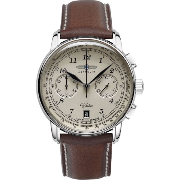 Zeppelin 7674-6 Chronograf Klocka Man 100 år Zeppelin 42mm 5ATM