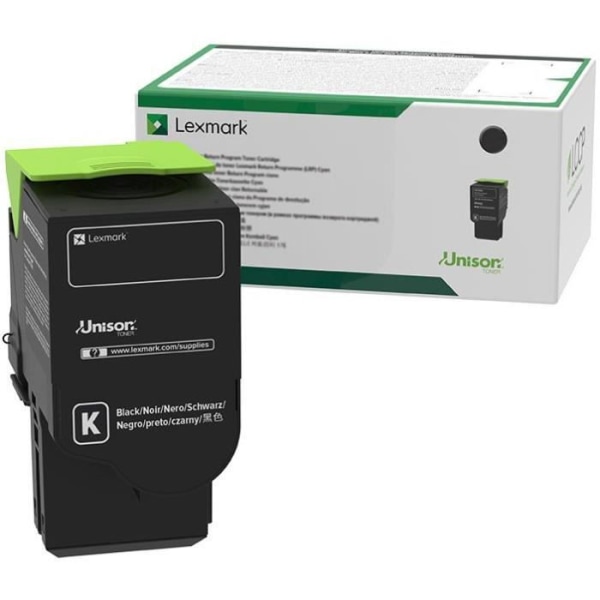 Lexmark C242XK0 svart tonerkassett med extra lång kapacitet, returprogram