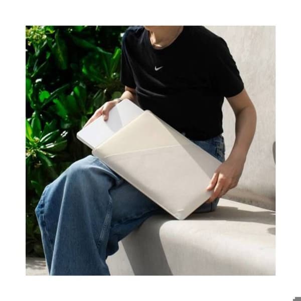 Housse för MacBook 13"/14" - Native Union - Stow Slim Slate - Grå - Belagt textil - Vadderad Grå