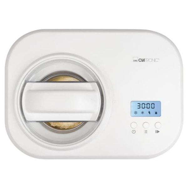 Glassmaskin - CLATRONIC - ICM3799 - 1L - 100W - LCD-skärm - Digital timer Vit