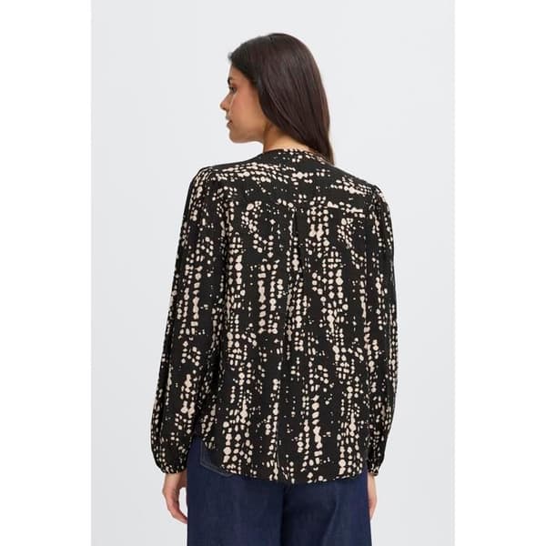 Blus Frankrike Ariana 4 svart dropp S
