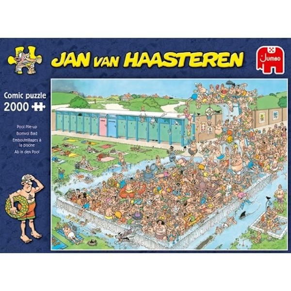 Pussel - JUMBO - Pool Pile-up - 2000 bitar - Inomhus - Mixed - Jan Van Haasteren Flerfärgad