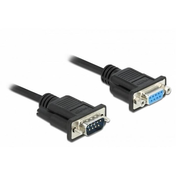 DELOCK 86603 SVART SERIALKABEL 3 M RS-232 SUB-D9