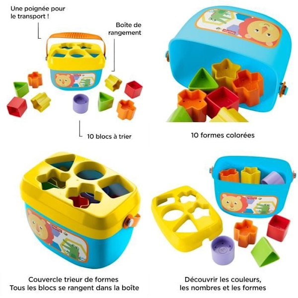 Fisher-Price - My Shape Sorter - Utvecklingsleksak - 6 månader och + FFC84 Flerfärgad