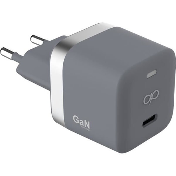 Hemladdare Garanterat hela livet dual USB C PD 30W Grey Force Power