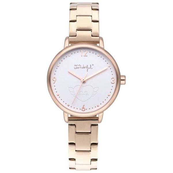 Kvinnoarmband - MR WONDERFUL - SKINA OCH LE EN WR15000 - Kvarts - Analog - Rostfritt stål Rosa, Vit