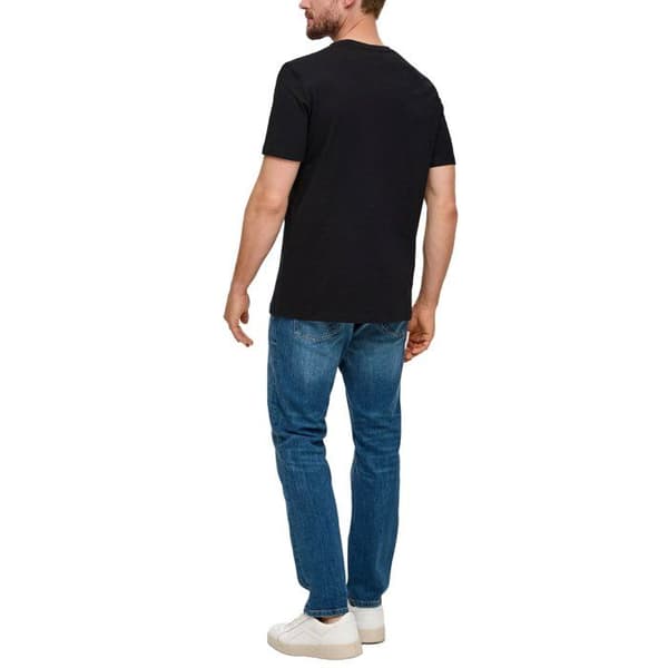 s.Oliver T-shirt Herr - ,Förpackning med 1,Logotyp T-shirt Svart S