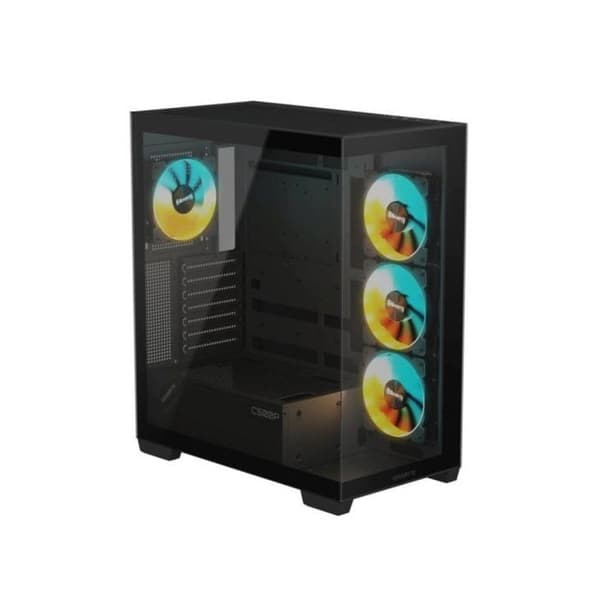 Datorchassi - GIGABYTE - C500 PANORAMIC STEALTH - ATX/mATX/mITX - 4x120mm ARGB - Härdat glas