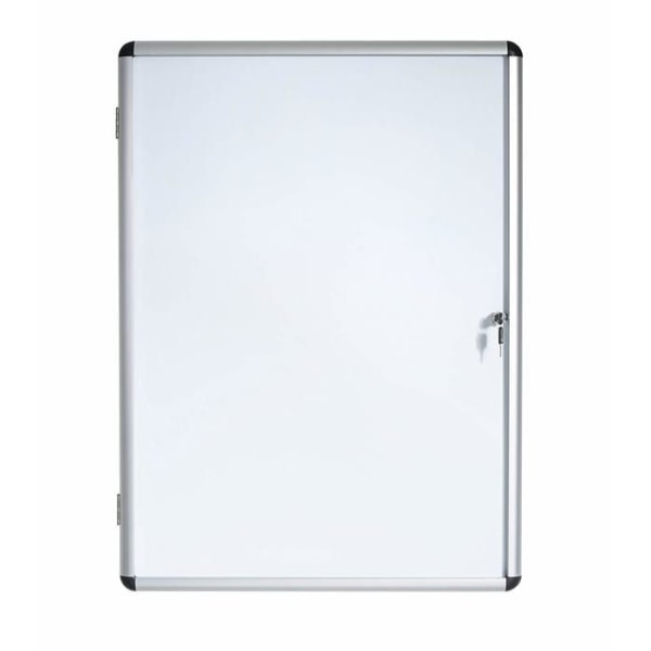 Bi-office - VT810109150 - Skåp inomhusdisplay, låsbar magnetisk whiteboardtavla, 367 x 500 mm, 2 x A4