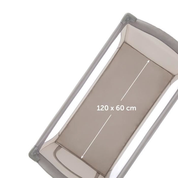 Sleep N Play Go Plus resesäng - HAUCK - beige - lätta och praktiska - hjul Beige