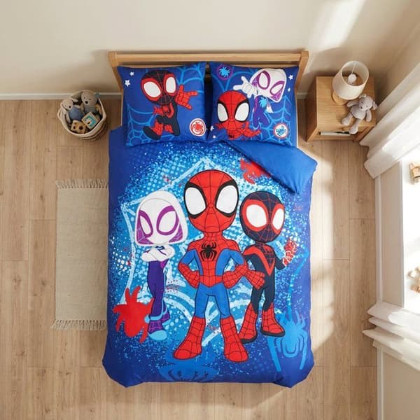Sängset – Spidey, Ghost-Spider, Spin – 100 x 135 – 100% bomull Flerfärgad