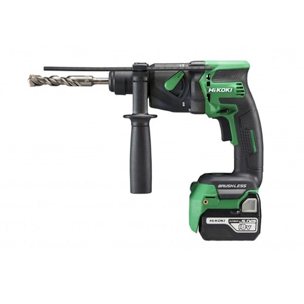 SDS+ borr 18 mm Borstlös 18V HIKOKI 5Ah Compact Li-Ion 1.3J - DH18DPBWPZ