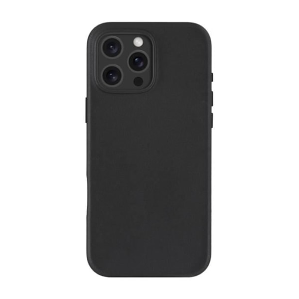 Skyddsskal - DBRAMANTE1928 - iPhone 16 Pro Max - Förstärkt - MagSafe - Svart Läder Svart