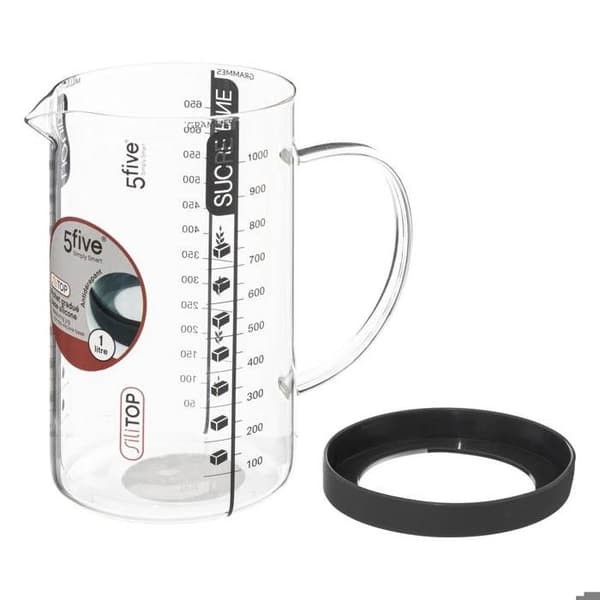 Måttkanna 1L "Silitop" Transparent