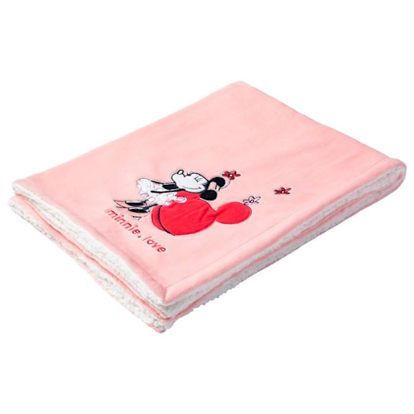 DISNEY Minnie Täcke - 75 x 100 cm Rosa