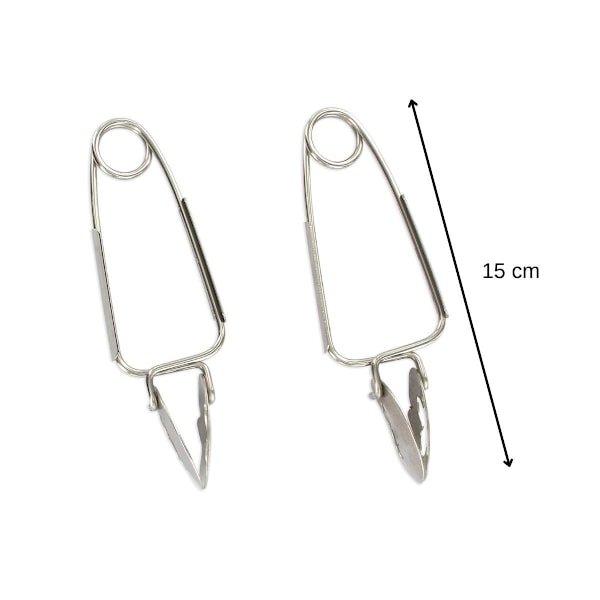 Snigelplockare - Fackelmann - 2-pack - Rostfritt stål - 15 x 6 cm - Ej diskmaskinssäker Rostfritt stål