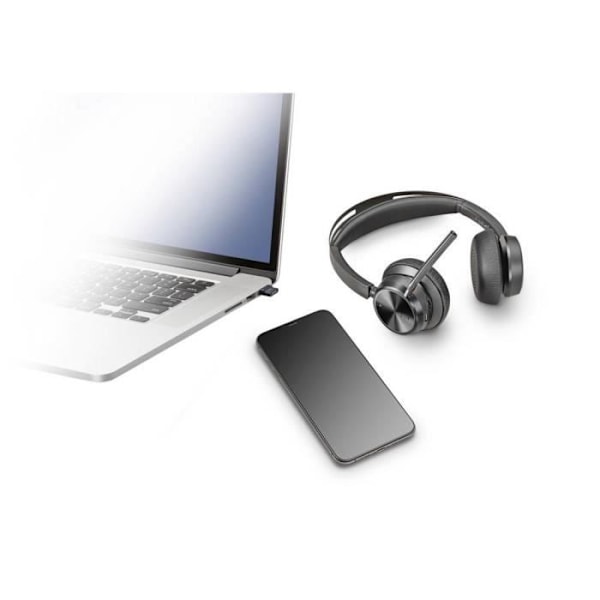 POLY VOYAGER FOCUS 2 Bluetooth, trådanslutet Stereo svart on-ear headset