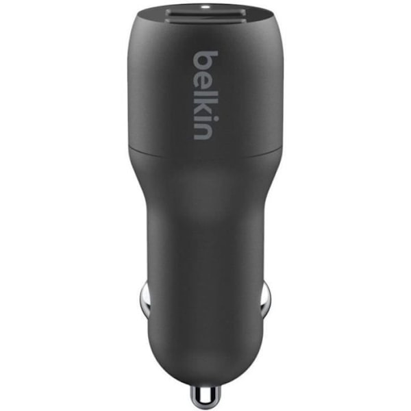 BELKIN - billaddare - Dubbel USB-A billaddare Svart