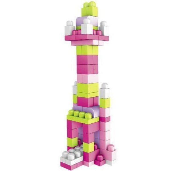 Mega Bloks Megabloks - 8328 - First Age Toy - First Builders - Rosa väska - 80 tegelstenar - 08328U