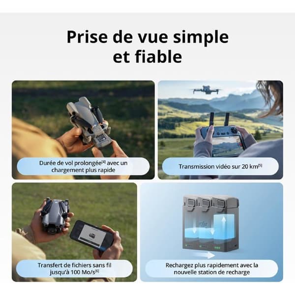 Drone DJI Mini 5 Pro Bundle Fly More med DJI RC 2 - 4K, CMOS 1 tum, Obstakeldetektion