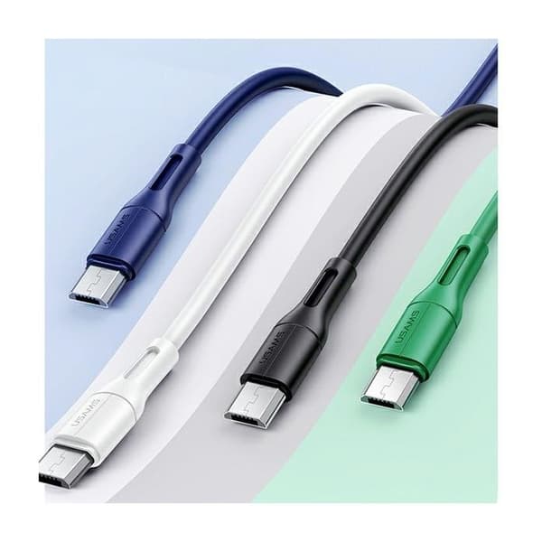 USAMS 1m Snabbladdnings Micro-USB Kabel Svart