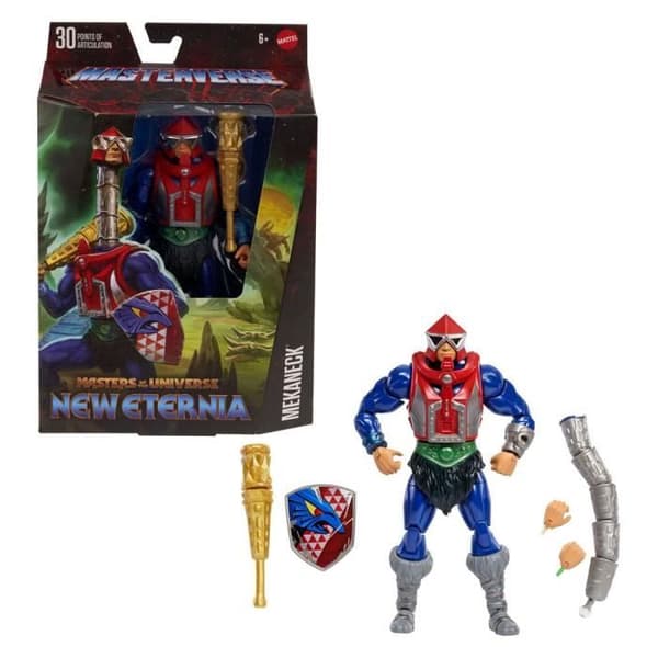 Ledad figur - MATTEL - Mekaneck - 18 cm