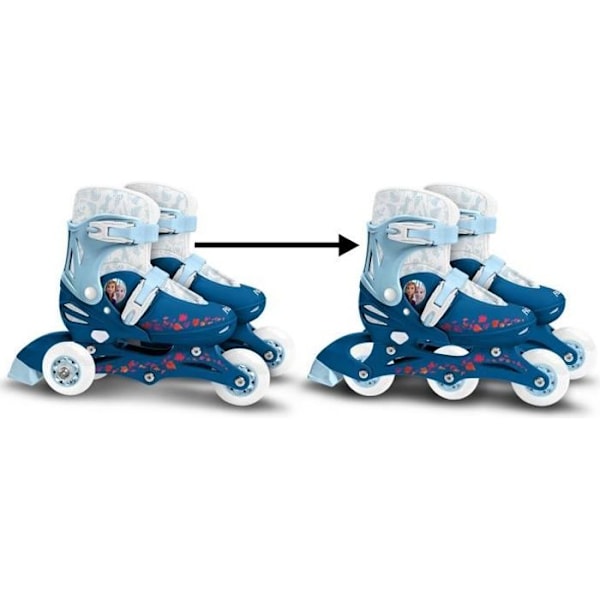 2 in 1 inlines FROZEN II - Storlek 27-30 - Tjej - Från 5 år SNÖKONNINGEN 2