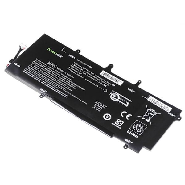Gröncellsbatteri HP BL06XL 722297-001 722297-005 722236-2C1 HSTNN-DB5D HSTNN-W02C för HP EliteBook Folio 1040 G1 1040 G2 3100mAh