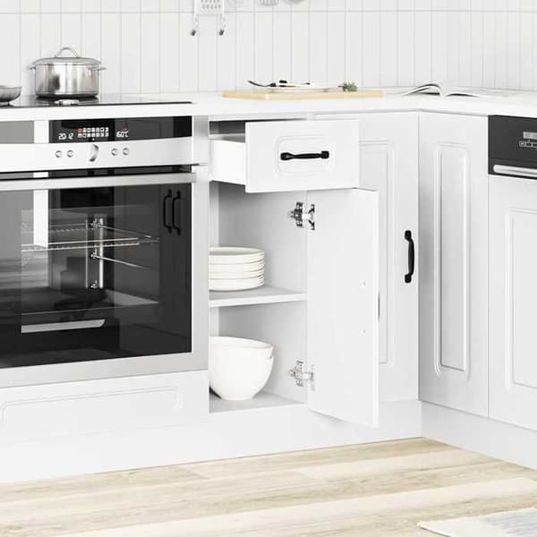 vidaXL Köksskåp Kalmar vit ingenjörsträ 853457