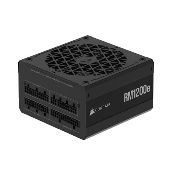 Nätaggregat ATX - CORSAIR - RM1200e (2023) - 1200W - Helt Modulerad - Tyst Svart