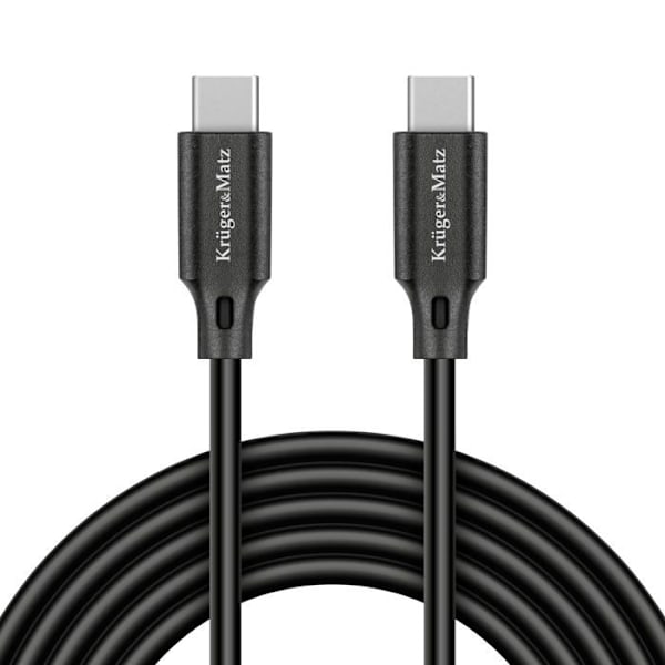Kabel för industri Kruger-matz - KM1260 - USB-C-kabel - USB-C 1 m Svart ()
