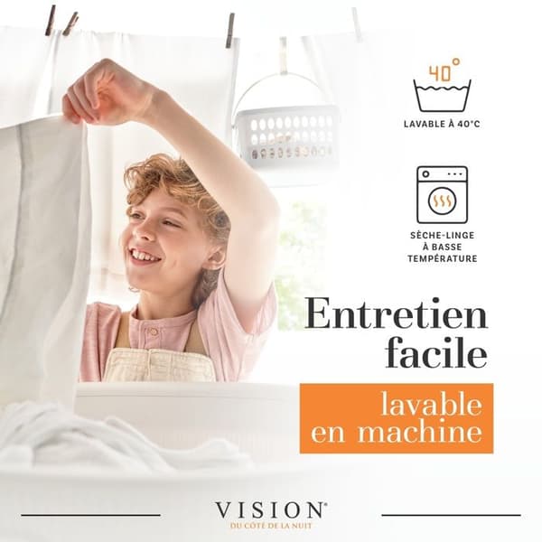 VISION - Sängkläder LOVE Antracit - 140x200cm - 100% bomull
