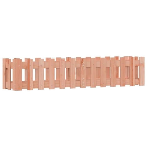 vidaXL Garden Raised Bed Staket Design Solid Douglas Wood 832490
