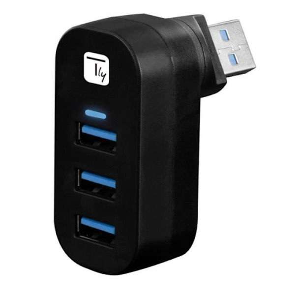 TECHLY HUB USB 4 PORTY 3.0 SSPEED ROT - IUSB3-HUB3-ROTB