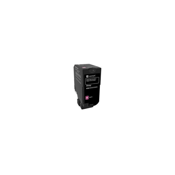Lexmark 74C2HM0 magenta tonerkassett - kapacitet på 12 000 sidor - Laserutskriftsteknik